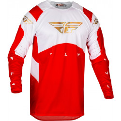 Μπλούζα motocross FLY RACING Evolution DST Podium- Red/White/Iridium Red