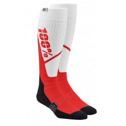 Κάλτσες motocross 100% TORQUE COMFORT WHITE/RED Κάλτσες motocross 100% TORQUE COMFORT WHITE/RED