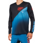 Μπλούζα ποδηλασίας 100% R-CORE X LS BLACK/BLUE/RED thumb
