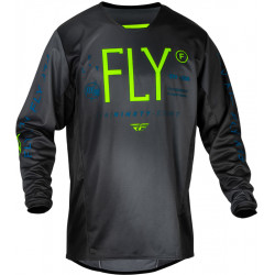 Παιδική μπλούζα motocross FLY RACING Kinetic Prodigy- Charcoal/Neon Green/True Blue Παιδική μπλούζα motocross FLY RACING Kinetic Prodigy- Charcoal/Neon Green/True Blue