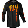 Παιδική μπλούζα motocross FLY RACING F-16 Riding - Black/Yellow/Orange