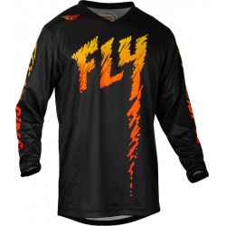 Παιδική μπλούζα motocross FLY RACING F-16 Riding - Black/Yellow/Orange