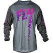 Παιδική μπλούζα motocross FLY RACING F-16 Riding - Grey/Charcoal/Pink thumb