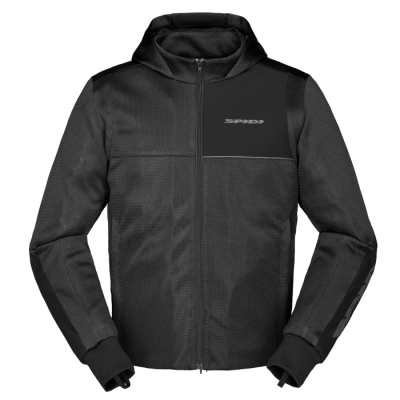Ζακέτα μηχανής SPIDI HOODIE NET BLACK