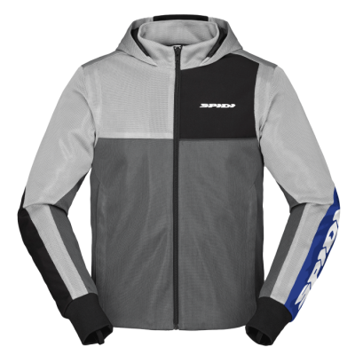 Ζακέτα μηχανής SPIDI HOODIE NET GRAY/BLUE
