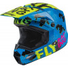 Παιδικό κράνος μηχανής FLY RACING Kinetic Scan- Blue/Hi-Vis-Pink