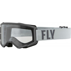 Παιδική μάσκα μηχανής motocross FLY RACING Focus Grey/Dark Grey - Clear