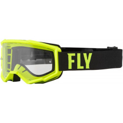Παιδική μάσκα motocross FLY RACING Focus Hi-Vis/Blk - Clear