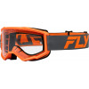 Παιδική μάσκα μηχανής motocross FLY RACING Focus Charcoal/Orange - Clear