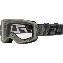 Παιδική μάσκα μηχανής motocross FLY RACING Focus Special Edition Kryptek Moss Grey/Black - Clear Lens