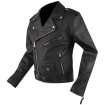 Δερμάτινο μπουφάν μηχανής A-PRO Classic Black thumb