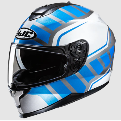 Κράνος μηχανής HJC C70N HOLT WHITE/BLUE