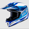 Παιδικό κράνος motocross HJC CL-XY II DRIFT WHITE/BLUE