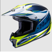 Παιδικό κράνος motocross HJC CL-XY II DRIFT BLUE/WHITE/YELLOW thumb