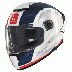 Κράνος μηχανής MT THUNDER 4 SV TREADS C7 GLOSS WHITE/BLUE/RED