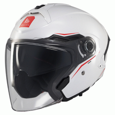 Κράνος μηχανής MT COSMO SV SOLID A0 GLOSS WHITE