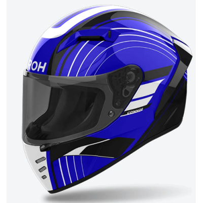 Κράνος μηχανής AIROH CONNOR ACHIEVE BLUE GLOSS