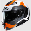 Κράνος μηχανής HJC i91 CARST GRAY/WHITE/ORANGE thumb