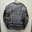 Δερμάτινο μπουφάν μηχανής CHOPPER BLACK/GREY Δερμάτινο μπουφάν μηχανής CHOPPER BLACK/GREY thumb