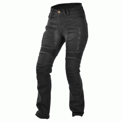 Γυναικείο παντελόνι μηχανής TRILOBITE 661 PARADO REGULAR FIT BLACK