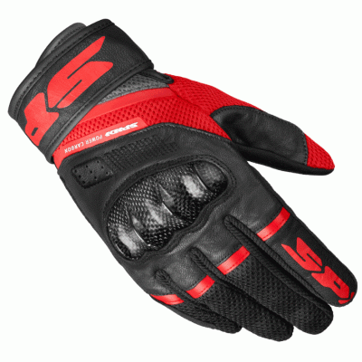Γάντια μηχανής SPIDI POWER CARBON BLACK/RED Γάντια μηχανής SPIDI POWER CARBON BLACK/RED