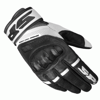 Γάντια μηχανής SPIDI POWER CARBON BLACK/WHITE Γάντια μηχανής SPIDI POWER CARBON BLACK/WHITE