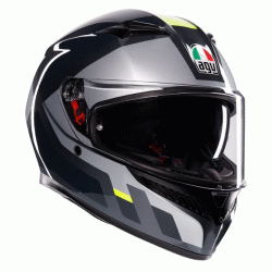 Κράνος μηχανής AGV K3 SHADE GREY/YELLOW FLUO Κράνος μηχανής AGV K3 SHADE GREY/YELLOW FLUO