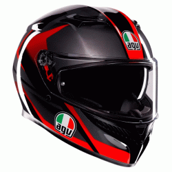 Κράνος μηχανής AGV K3 STRIGA BLACK/GREY/RED Κράνος μηχανής AGV K3 STRIGA BLACK/GREY/RED