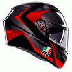 Κράνος μηχανής AGV K3 STRIGA BLACK/GREY/RED thumb