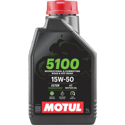 Λάδι μηχανής MOTUL 5100 4T 15W-50 - 1 λίτρο
