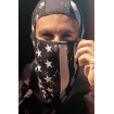 Κουκούλα προσώπου ZANheadgear BK/WH FLAG thumb