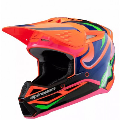 Παιδικό κράνος motocross ALPINESTARS SM3 DEEGAN OR/PU