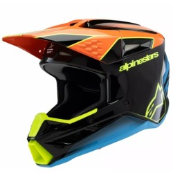 Παιδικό κράνος motocross ALPINESTARS SM3 FRAY BLK/OR/YL