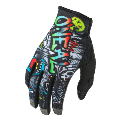 Γάντια μηχανής motocross O'NEAL MAYHEM RANCID BLACK/WHITE DS V.25