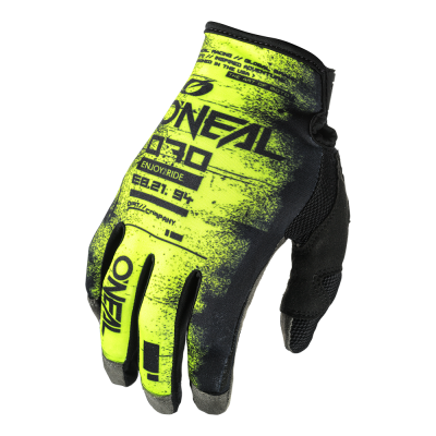 Γάντια μηχανής motocross O'NEAL MAYHEM SCARZ BLACK/NEON YELLOW DS V.25