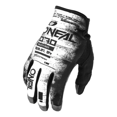 Γάντια μηχανής motocross O'NEAL MAYHEM SCARZ BLACK/WHITE DS V.25