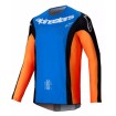 Μπλούζα motocross Alpinestars TECHSTAR MELT ORANGE/BLUE thumb