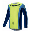 Μπλούζα motocross Alpinestars TECHSTAR MELT YELLOW/BLUE