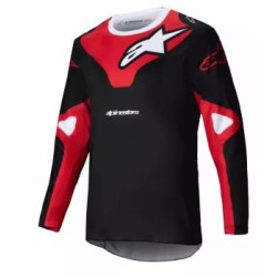 Μπλούζα motocross Alpinestars RACER VEIL BLACK/RED