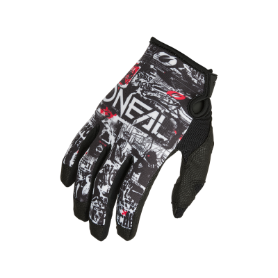 Γάντια μηχανής motocross O'NEAL MAYHEM ATTACK BLACK/WHITE DS V.25