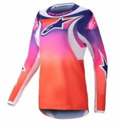 Γυναικεία μπλούζα motocross Alpinestars 4W FLUID WURX MULTI/WHITE
