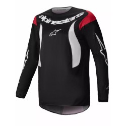 Μπλούζα motocross Alpinestars FLUID HAUL BLACK/WHITE