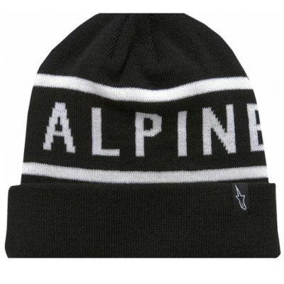 Σκούφος ALPINESTARS BEANIE CUFF WORDY BLK/WHT