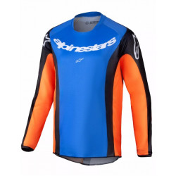 Παιδική μπλούζα motocross ALPINESTARS YTH RACER MELT ORNAGE/BLUE