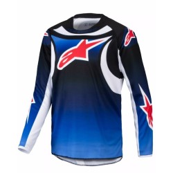 Παιδική μπλούζα motocross ALPINESTARS YTH RACER WURX BLUE/BLACK
