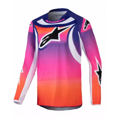 Παιδική μπλούζα motocross ALPINESTARS YTH RACER WURX MULTI/WHITE