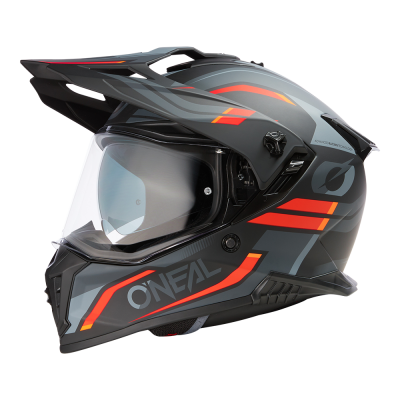 Κράνος μηχανής O'NEAL A-SRS SPIKE BLACK/GRAY/RED