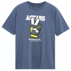 Κοντομάνικο μπλουζάκι ALPINESTARS CS PEACEOUT Blue