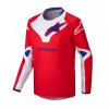 Παιδική μπλούζα motocross ALPINESTARS YTH RACER VEIL RED/WHITE