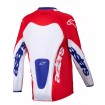 Παιδική μπλούζα motocross ALPINESTARS YTH RACER VEIL RED/WHITE thumb